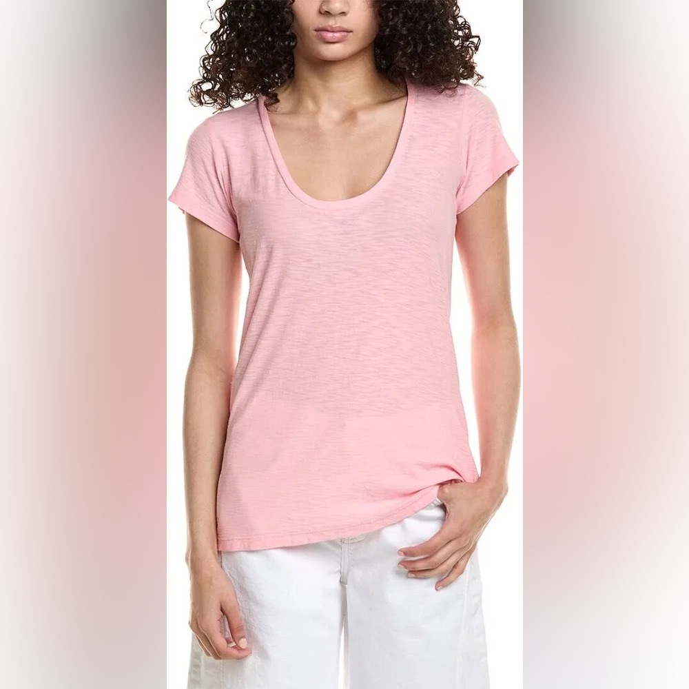 James Perse V-Neck Tee Shirt - Picture 2 of 10